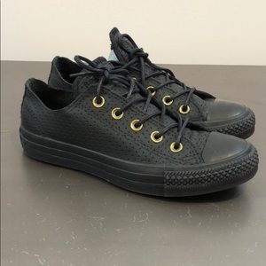 Womens Converse perforated Leather.